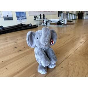 Vtg TY Beanie Buddies Spout the Gray Elephant Plush Hang Tag 1997 Beanie Babies